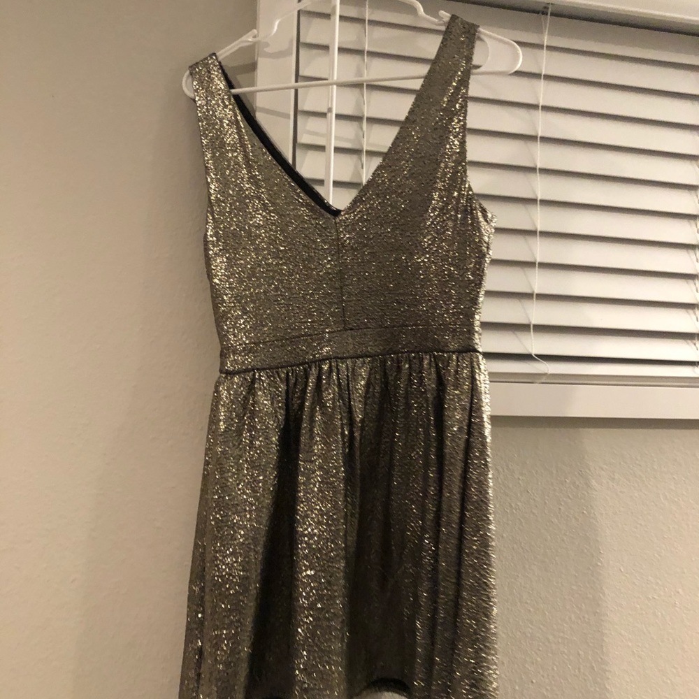 Gold shimmer dress